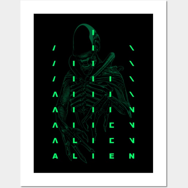 Alien Wall Art by Mateus